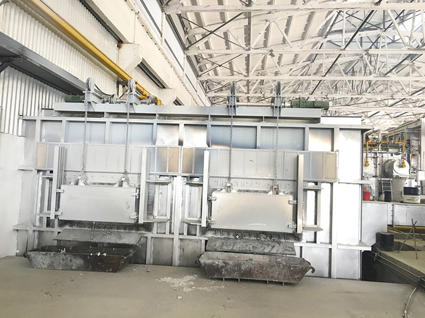 30T燃气熔炼炉+30T电加热保温炉