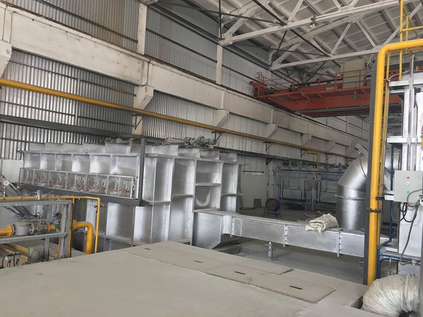 30T燃气熔炼炉+30T电加热保温炉